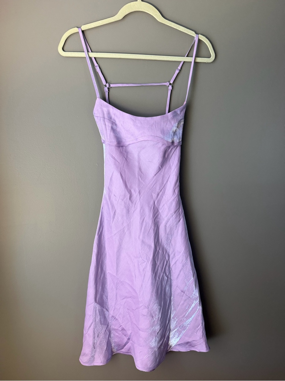 Princess Polly Lavender Slip Midi Dress size 2 iridescent size 2